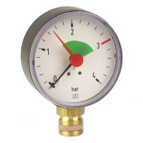 Heizungsmanometer, Anschluss unten