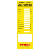 Kesselaufkleber (Gas) für Messprotokolle 100 Stück