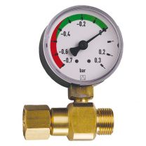 Unterdruckmanometer zur Anzeige des Filterzustands, 3/8" ÜWM x 3/8" AG