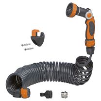 Spiralschlauch Komplettset mit Wand- befestigung