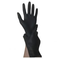 Nitril Handschuhe Powergrip, schwarz, Größe L Paket à 50 Stück