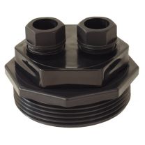Stopfbuchsverschraubung 2" x 6-12 mm einfach, Kunststoff