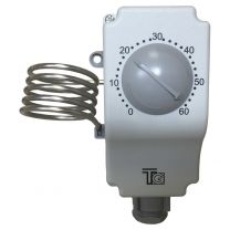 Universal-Gehäuse-Raumthermostat, außenliegende Verstellung, 0-60°C